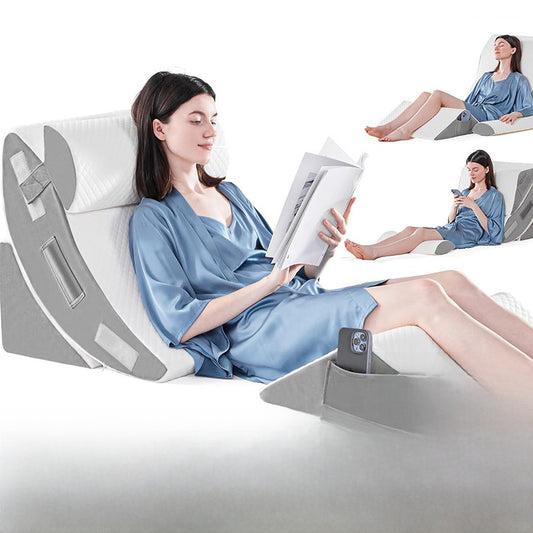 調整可能メモリーフォーム背もたれクッションセット｜快適な姿勢をサポートする多機能ピロー